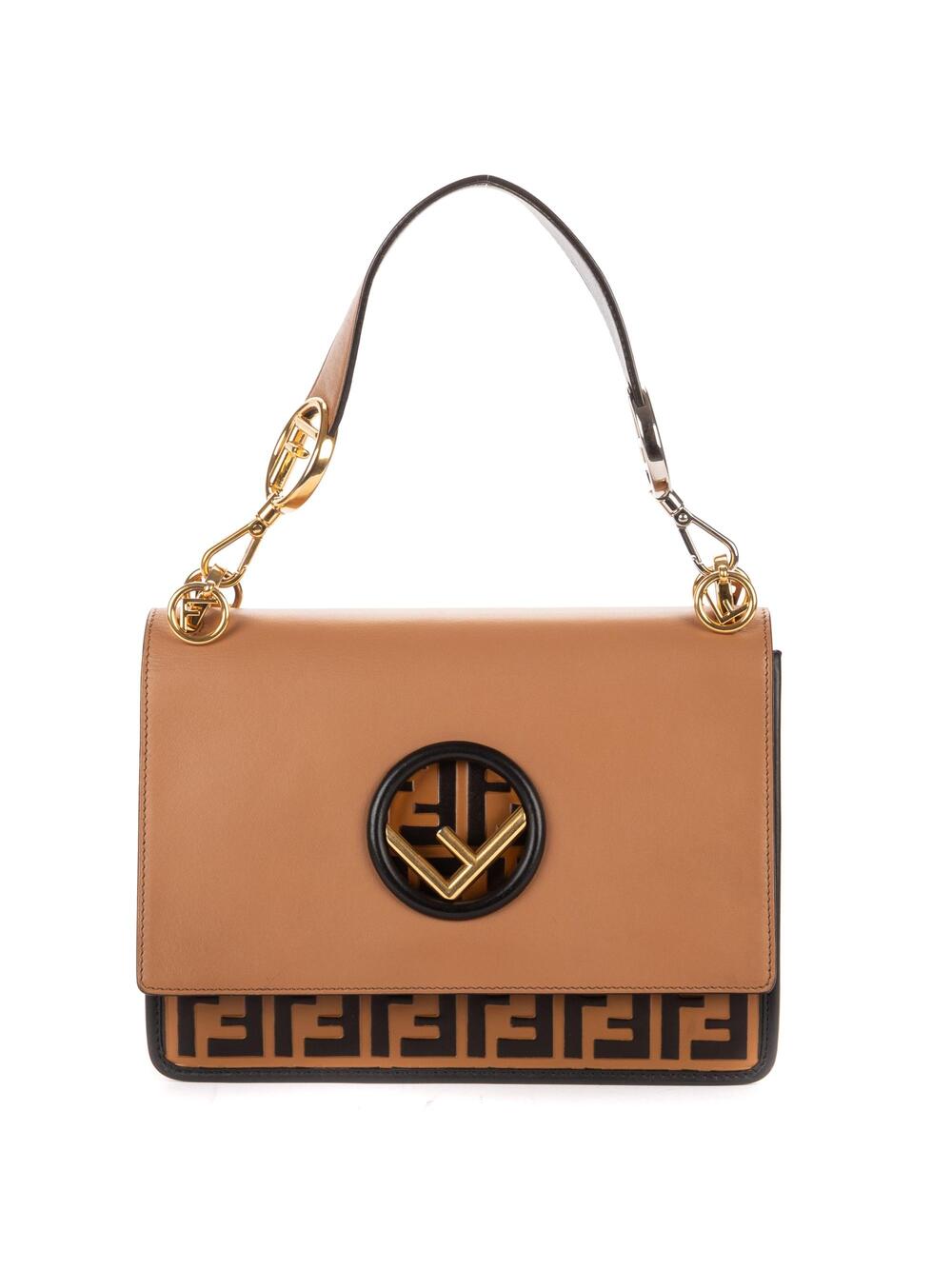 Fendi Kan I F Shoulder Bag Leather With #349791F18B